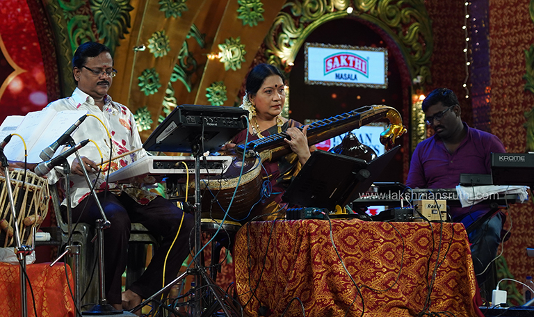 Revathi Krishna – Veena at Chennaiyil Thiruvaiyaru – Season 15